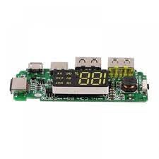 Arduino LED li Çift USB 5V 2.4A Micro / Type-C/Lighting USB'li Powerbank 18650 Şarj Kartı (Aşırı Şarj ,Aşırı Deşarj ve Akım Korumalı)
