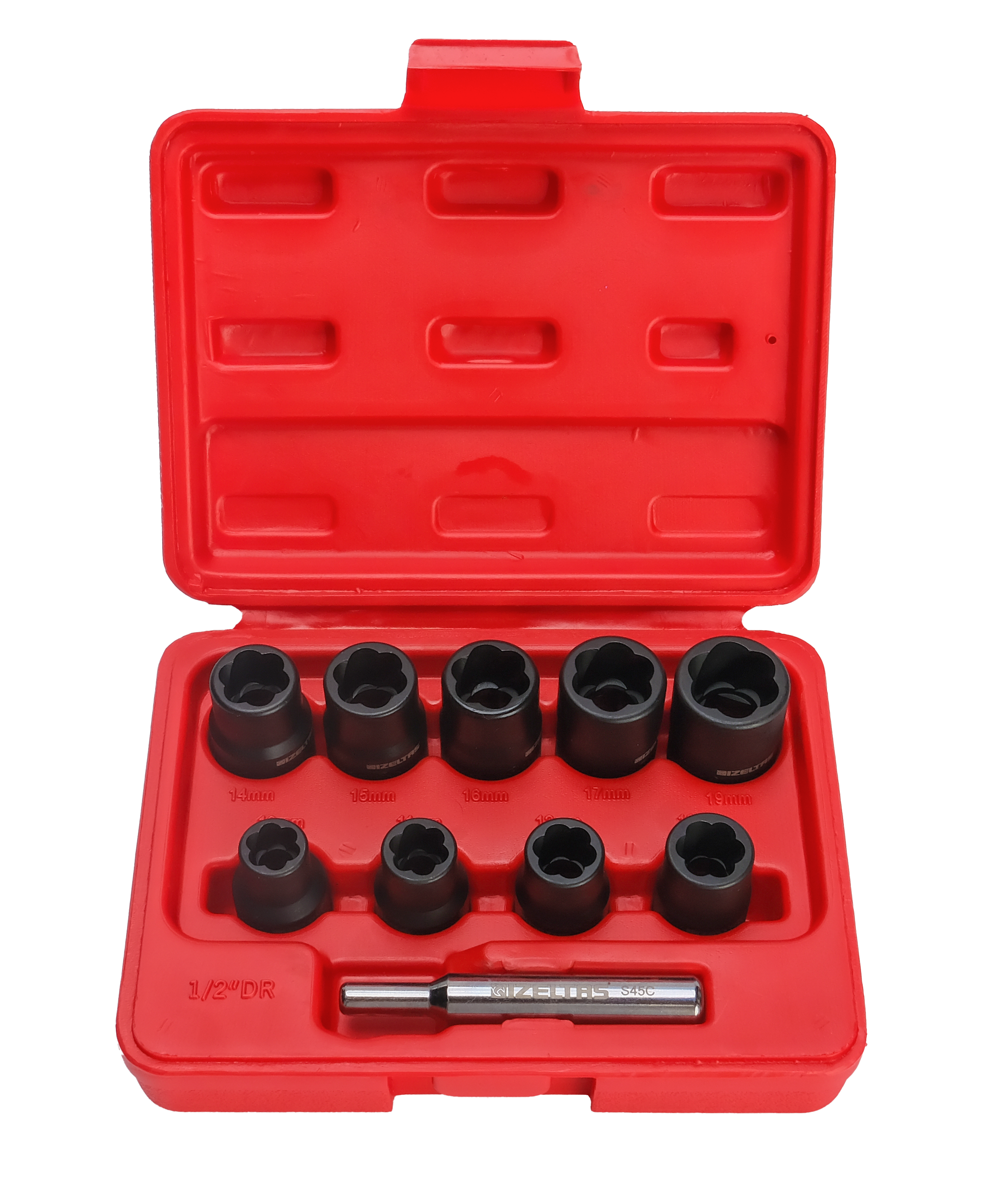 İZELTAŞ  14000 005130  1/2” Twist Lokma Anahtar Set (10 parça, mm)