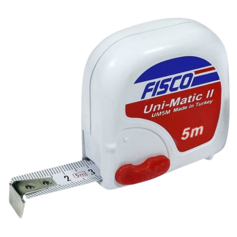 Fisco Uni-Matic II UM5M 5 Metre Şerit Metre | 10'lu Paket