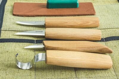BeaverCraft S48 Kaşık ve Detay Oyma El Aletleri Seti, 4 Parça