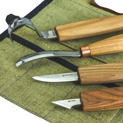 BeaverCraft S49 Kaşık Oyma ve Detay Oyma El Aletleri Seti, 4 Parça
