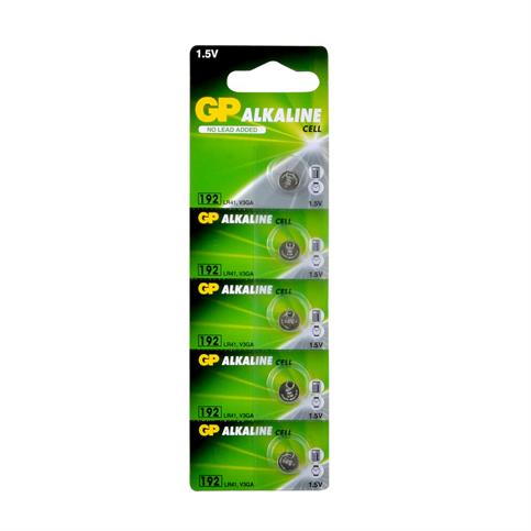 GP LR41 192 Alkalin Hafıza Buton Pil 5'li