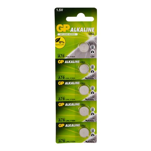 GP LR44, A76, V13GA, PX76A Alkalin Hafıza Pili 5'li