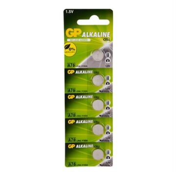 GP LR44, A76, V13GA, PX76A Alkalin Hafıza Pili 5'li
