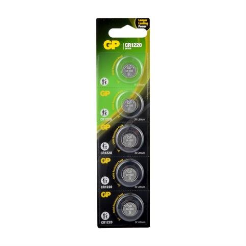 GP CR1220 Lithium Cell 5`li Blister Hafıza Pili