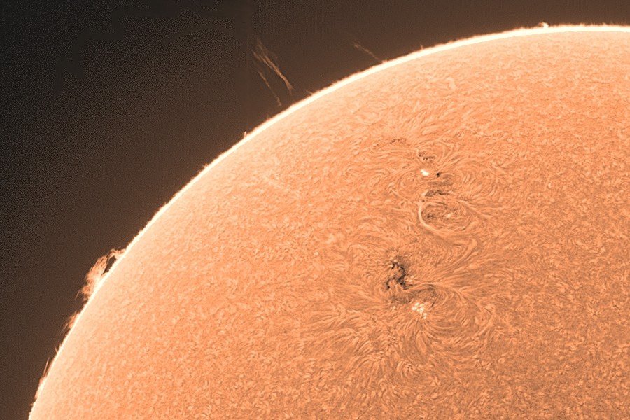 LUNT LS100THa/B1200 H-alpha Solar Telescope