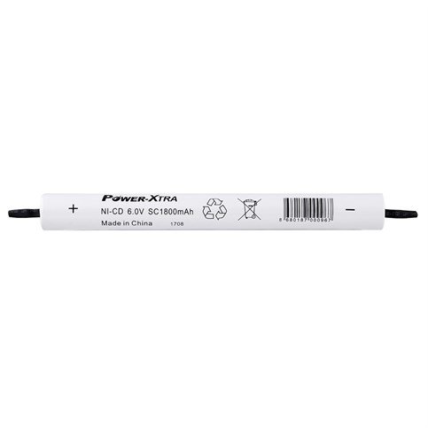 Power-Xtra 5S1P - 6.0V 1800 Mah SC - Ni-Cd Şarjlı Batarya - Pinli