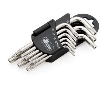 Delikli Torx L Anahtar Takımı Kısa