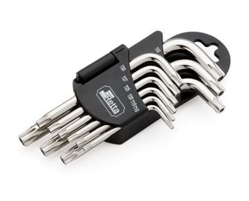 Retta Delikli Torx L Anahtar Takımı Kısa RAT7009