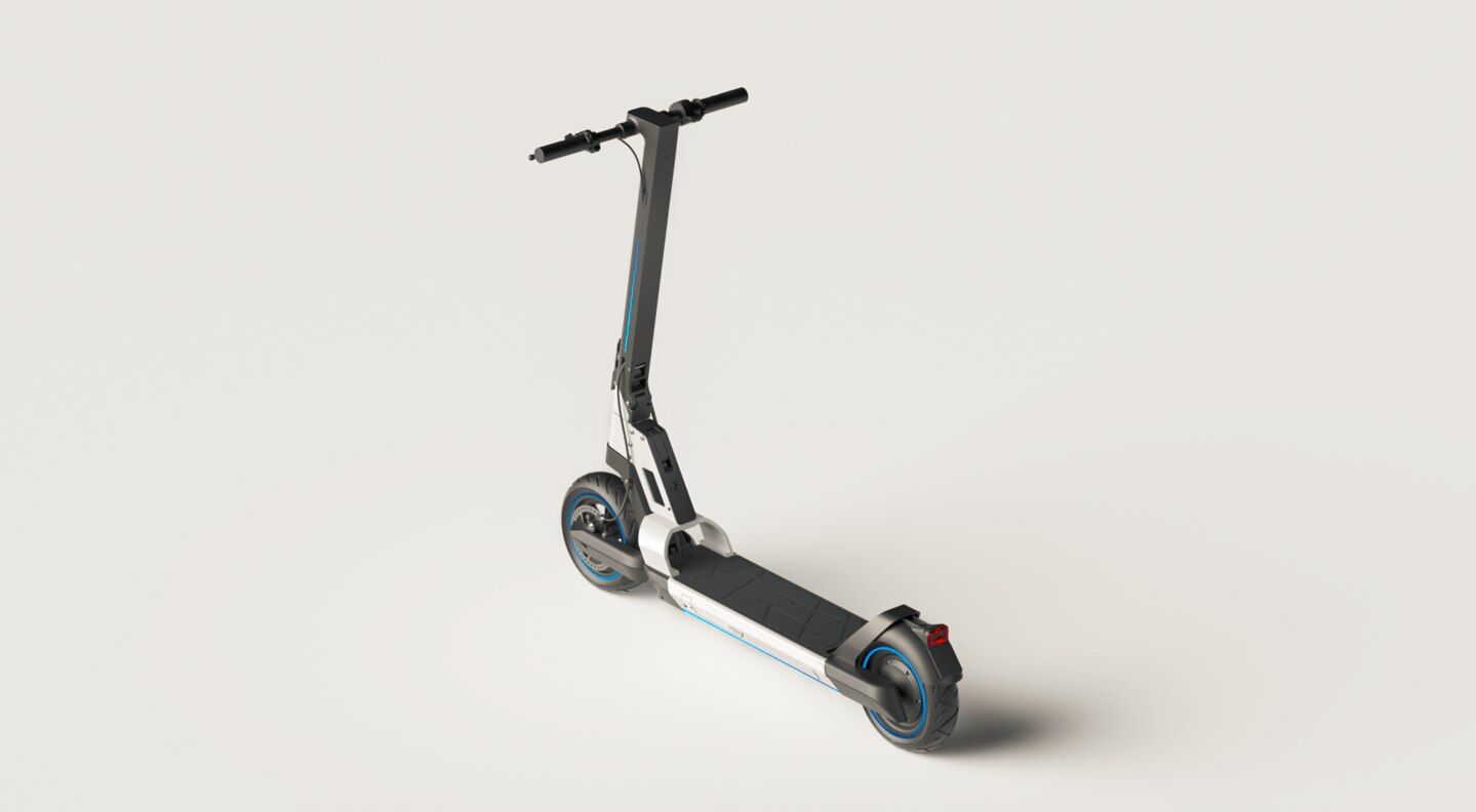 Hifree G1 500 W Elektrikli Amortisörlü Scooter Beyaz RENK