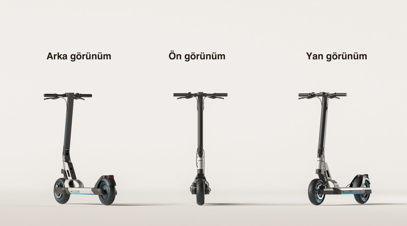 Hifree G1 500 W Elektrikli Amortisörlü Scooter Beyaz RENK