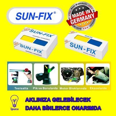 SUN-FIX Macun Kaynak, UNIVERSAL VERWENDBAR, 40gr, 1 Adet