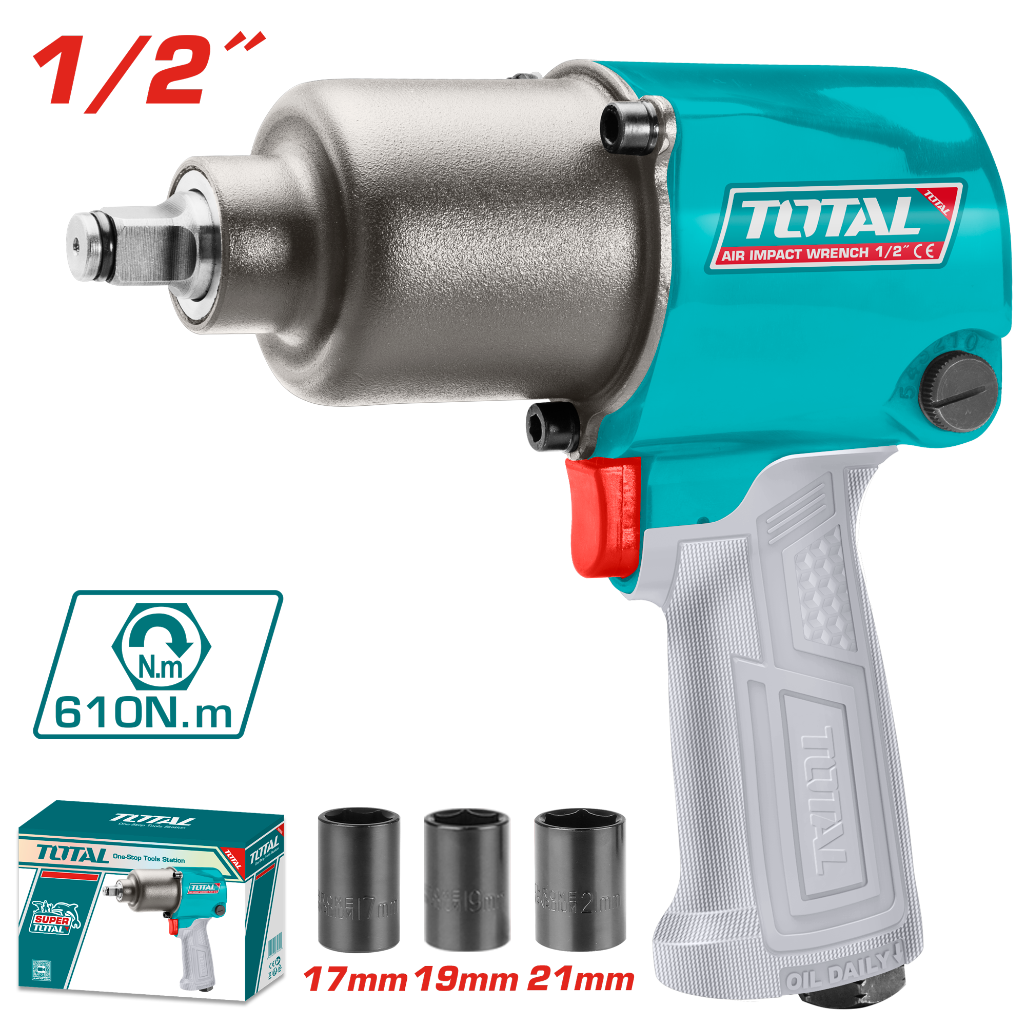 TOTAL 1/2” HAVALI SOMUN SIKMA  TAT40122