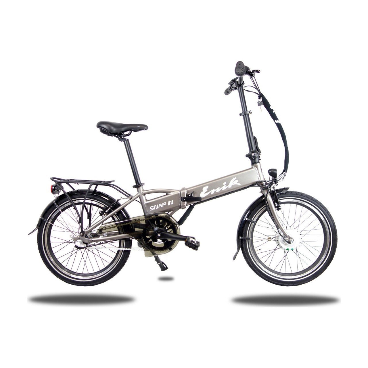 Enik Bikes 20 İnç Katlanır Led Ekranlı Elektrikli Bisiklet Siyah
