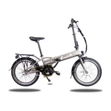 Enik Bikes 20 İnç Katlanır Led Ekranlı Elektrikli Bisiklet Siyah