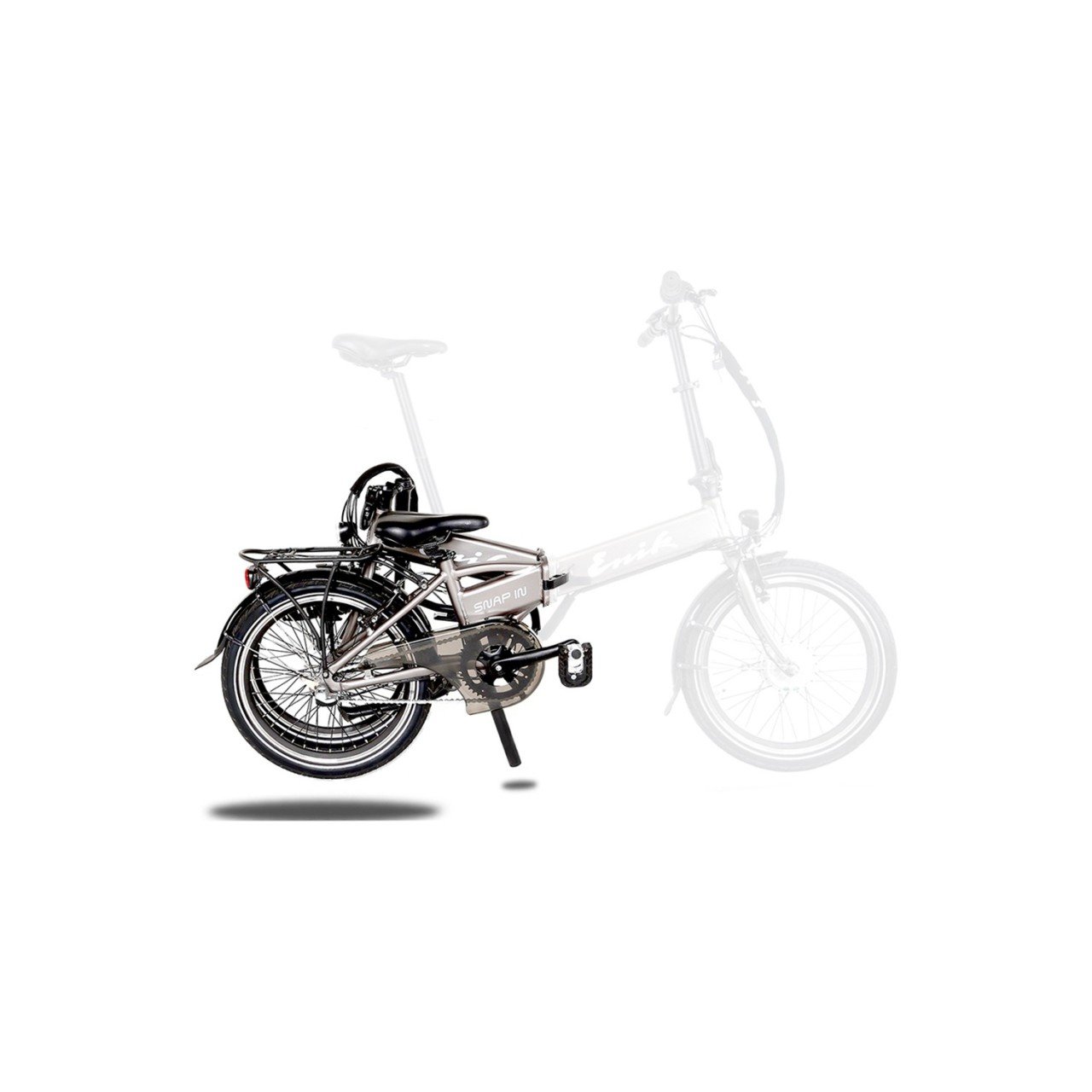 Enik Bikes 20 İnç Katlanır Led Ekranlı Elektrikli Bisiklet Siyah
