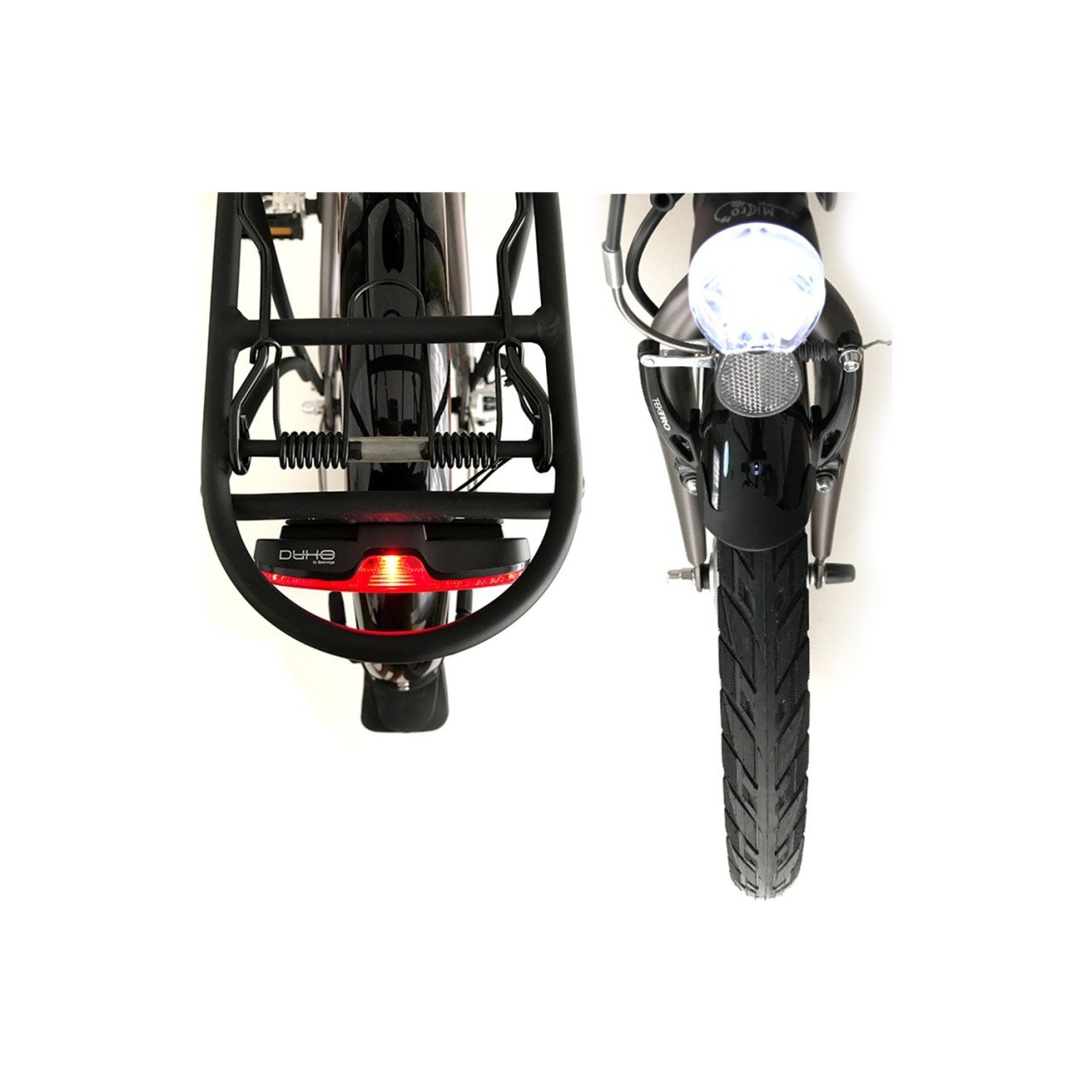 Enik Bikes 20 İnç Katlanır Led Ekranlı Elektrikli Bisiklet Siyah