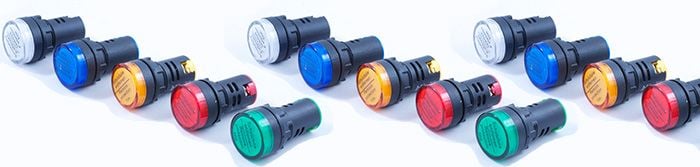 8 MM LEDLİ SİNYAL LAMBASI IP67 12V,24V 10 Adet  Yeşil  24V