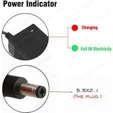 Elektrikli Scooter Şarj Adaptörü Universal 42v 2A  5.5/2.5 uç