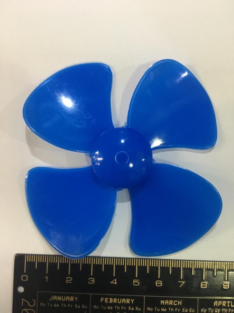 Motor Pervanesi 4 Kanatlı Büyük Boy Mavi