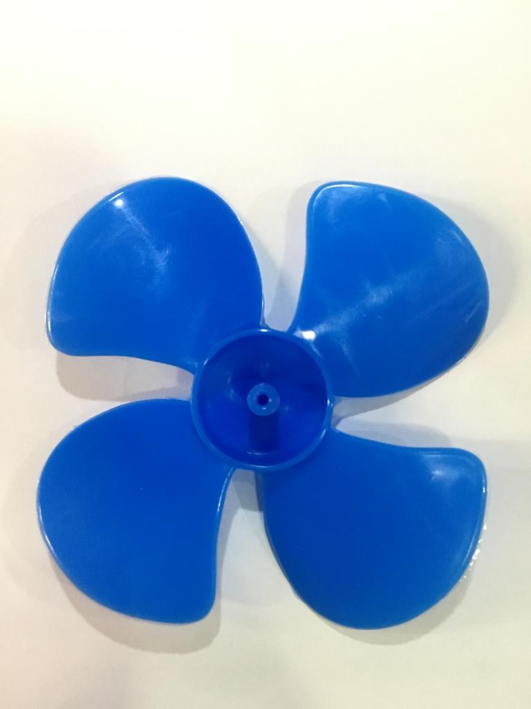 Motor Pervanesi 4 Kanatlı Büyük Boy Mavi 10cm