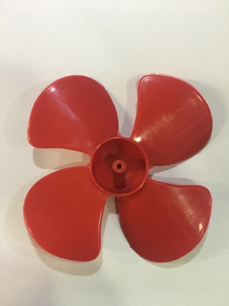 Motor Pervanesi 4 Kanatlı Büyük Boy Kırmızı 10cm