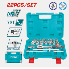 TOTAL 3/8” 22 PARÇA LOKMA TAKIMI SETİ  THT381221