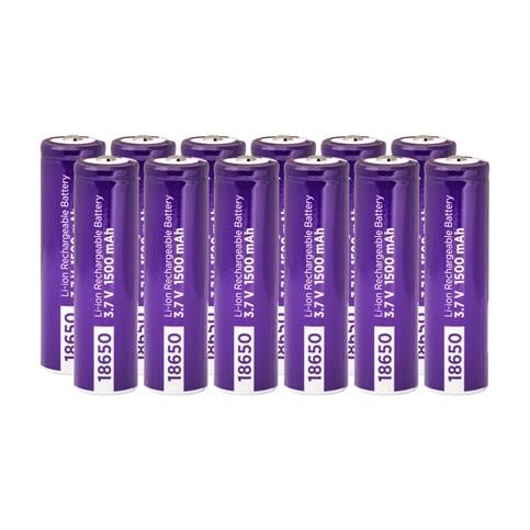 Power-Xtra 3.7V Li-İon 18650 1500 Mah Şarjlı Pil - Başlı - 0.5C 12 Li Paket