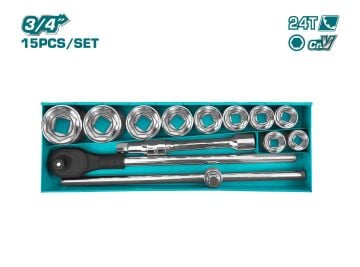 TOTAL 15 PARÇA 3/4” LOKMA TAKIMI  THT341151