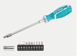 TOTAL 12 PARÇA ESNEK TORNAVİDA SETİ  THT250FL1206