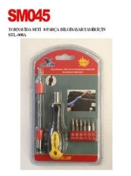 Bilgisayar Tamiri İçin Tornavida Seti 8 Parça STL-008A