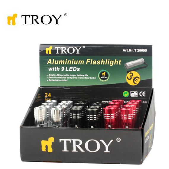 TROY 28095 El Feneri (24 Adet, Standlı)
