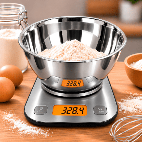 GP3-5000 Çukur Kefeli Dijital Mutfak Terazisi 5KG