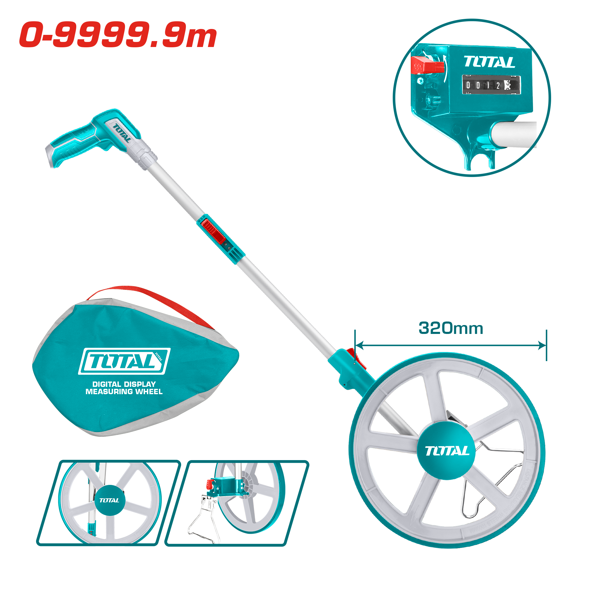TOTAL  TEKERLEKLİ MESAFE ÖLÇER  TMT19945