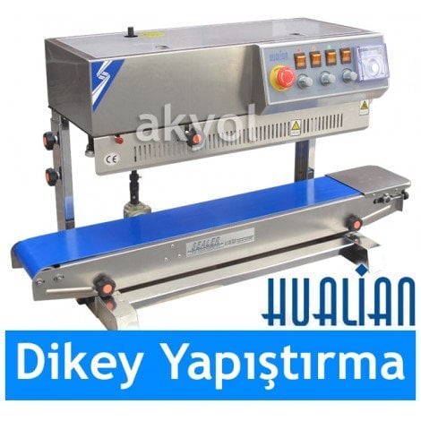 Hualian 810 II DİKEY Yürüyen Bantlı Otomatik Folyo ve Naylon Yapıştırma Makinası