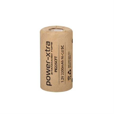 Power-Xtra 1.2V Ni-CD SC 2200 mAh Kağıt Şarjlı Pil