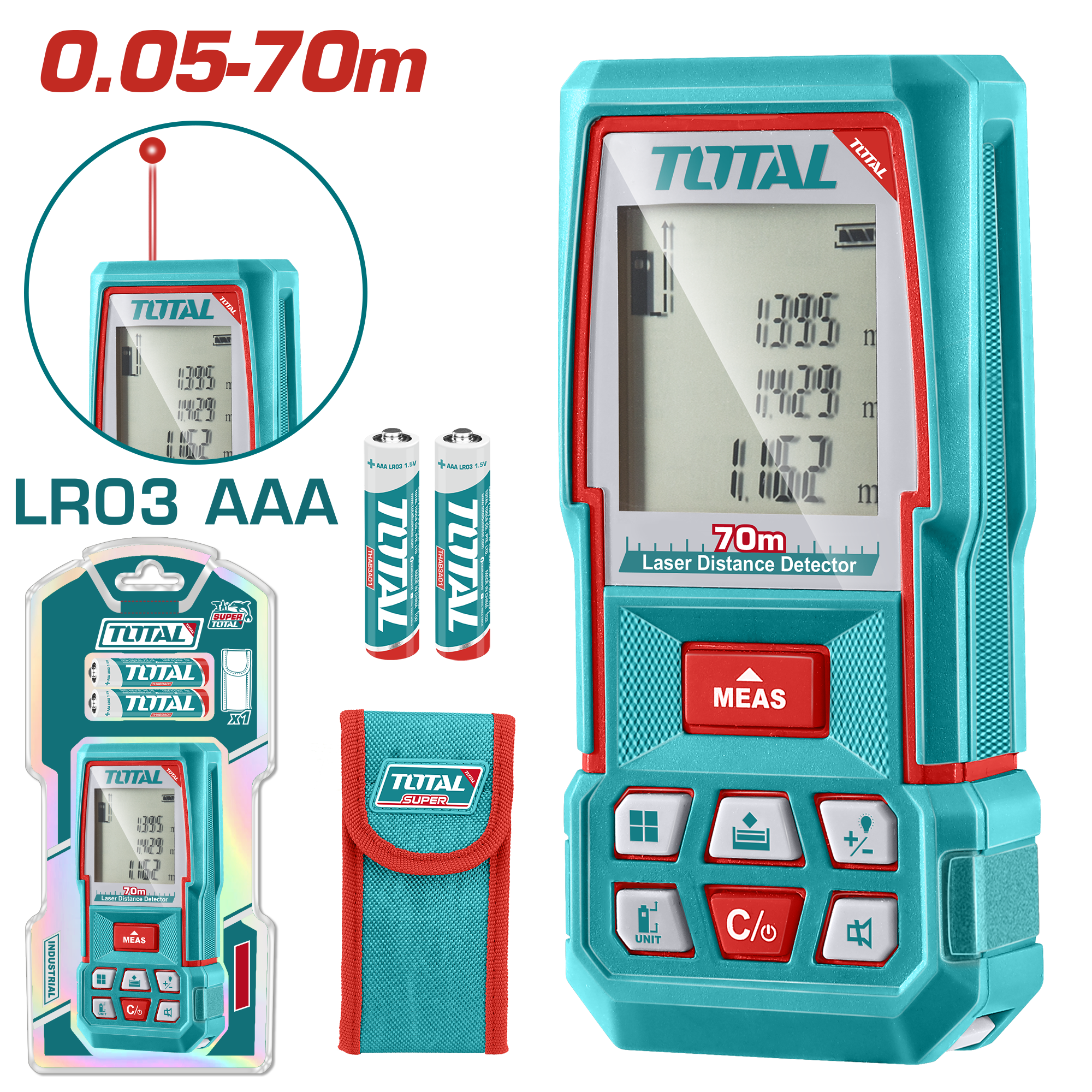 TOTAL  LAZER METRE 0.05-70M  TMT57026