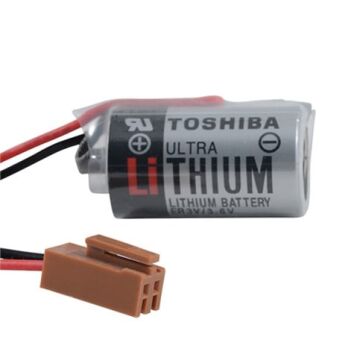 Toshiba 1S1P - ER3V 3.6V Li-Socl2 Lithium Pil -Kahverengi Soket
