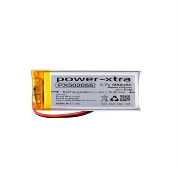 Power-Xtra PX502055 - 3.7V 500 mAh Li-Polymer Pil -Devreli-1.5A