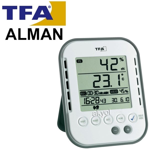 TFA 30.5022 'Mini Klimalogg' Sıcaklık ve Nem Kayıt Cihazı