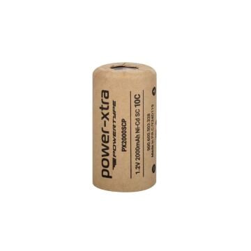 Power-Xtra PX2000SCP - 1.2V 2000 Mah SC Model Ni-Cd Şarjlı Pil - 10C