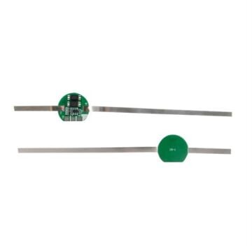 Power-Xtra - 1S - 3.2V 3A Lifepo4 BMS Devre - Yuvarlak - Metal Bağlantılı