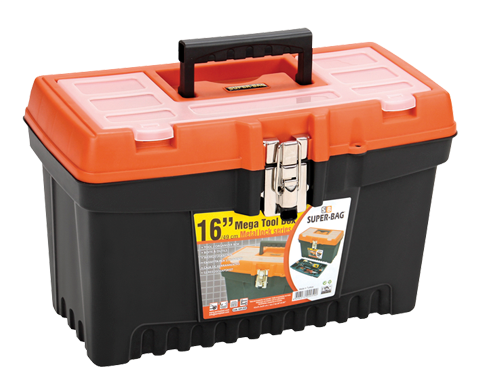 Plastik 16'' mega metal kilitli takım çantası TK-1630