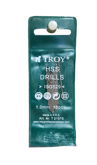 TROY 31010 HSS Matkap Ucu (Ø1,0mm) 1 Set = 10 adet
