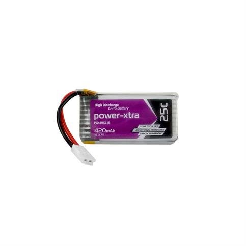 Power-Xtra PX420XL1S - 1S1P - 3.7V 420 Mah Li-Polymer Pil -25C