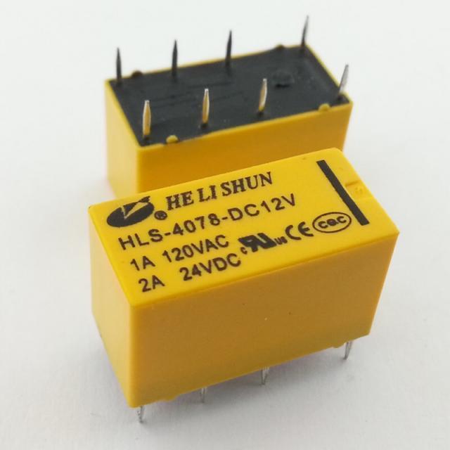 HELISHUN RÖLE HLS-4078-DC 12V DC ÇİFT KONTAK TELEKOM TİP RÖLE (FİNDER 3022 TİP) HTF