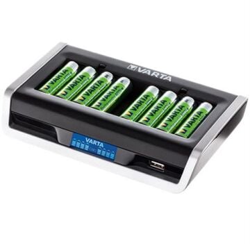 Varta 57671 LCD USB 8 Slot AA - AAA Pil Şarj Cihazı (İ)