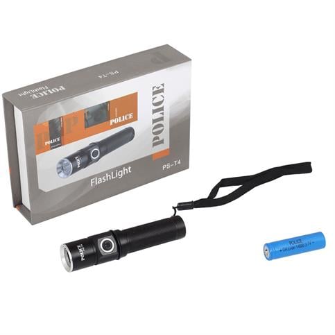 Police PS-T4 Cree Power Led Şarj Edilebilir El Feneri (İ)