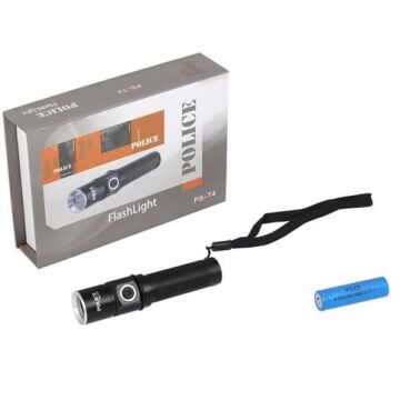 Police PS-T4 Cree Power Led Şarj Edilebilir El Feneri (İ)