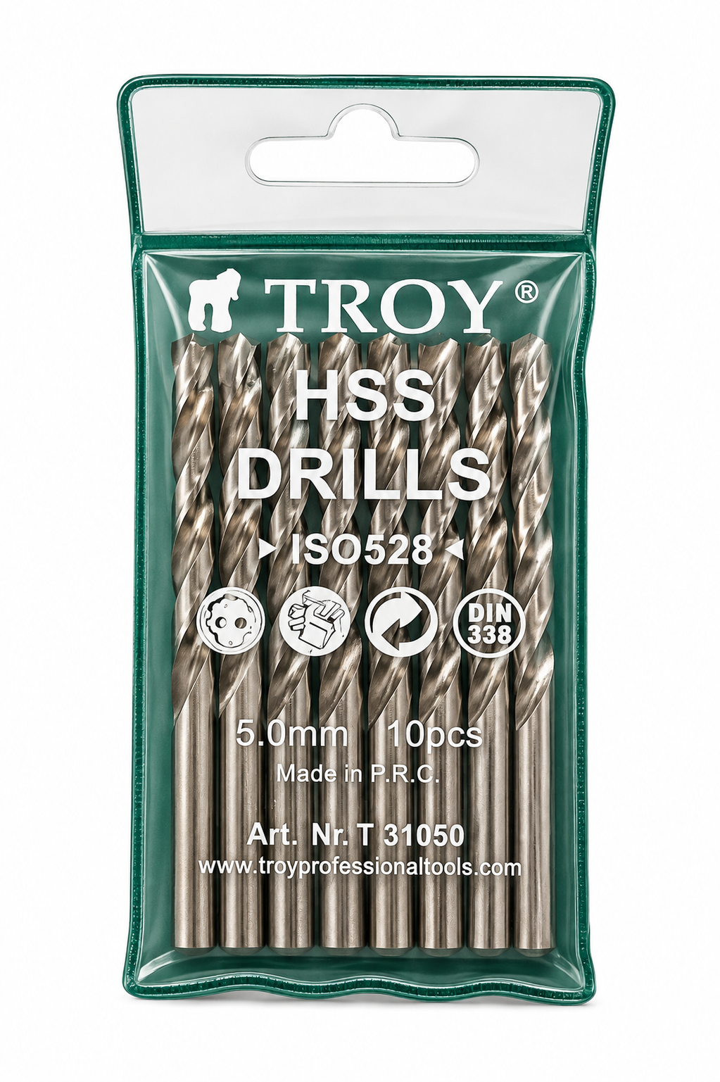 TROY 31050 HSS Matkap Ucu (Ø5,0mm) 1 Set = 10 adet